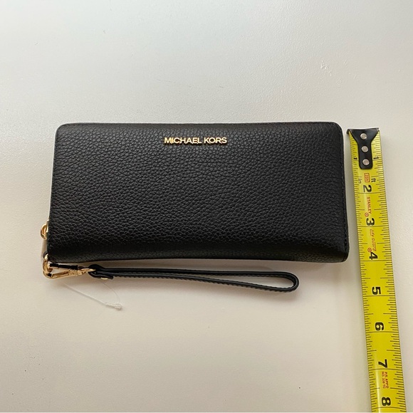 NWT Michael Kors Jet Set Travel Large Pebbled Leather Wristlet - Picture 15 of 15